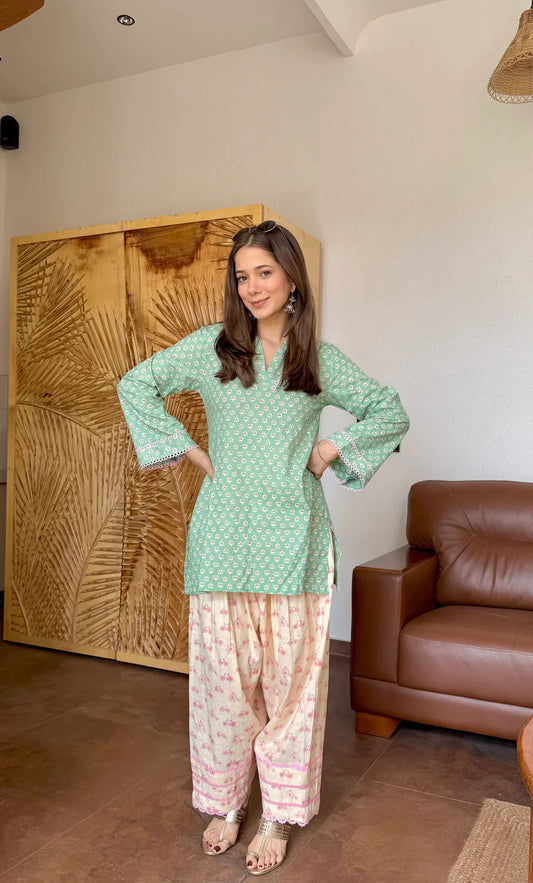 PRISHA MATCHA GIRL FARSHI SET