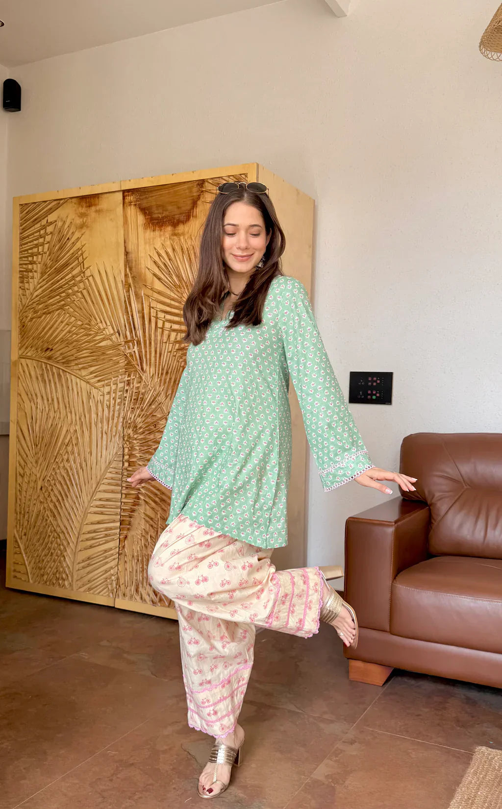 PRISHA MATCHA GIRL FARSHI SET