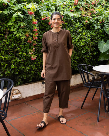 Iced Coffee Set in Espresso Brown