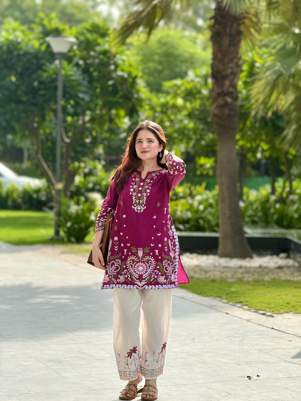 Jaipuri Cotton Kurta Set for Women